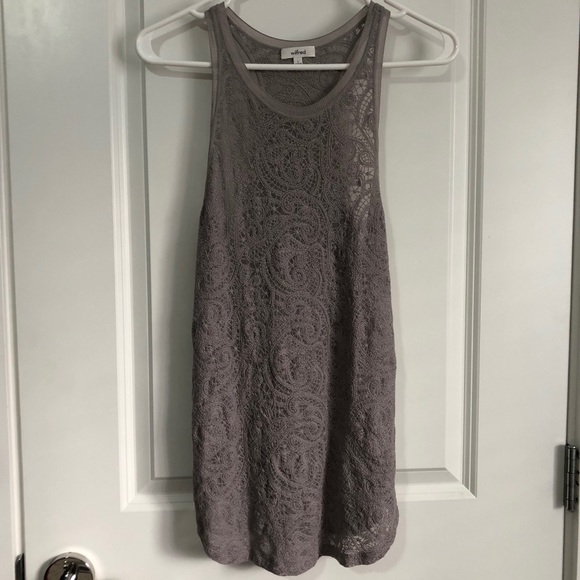Wilfred Tops - ARITIZA WILFRED LIGHT PURPLE LACE TANK TOP - LARGE
